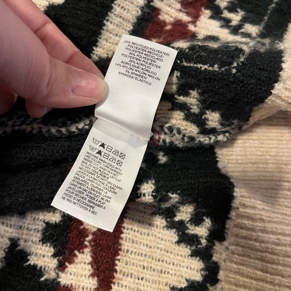 Lucky Brand Southwestern Cardigan Sweater Size S/P Boho Aztec Cozy Tribal - Picture 5 of 6